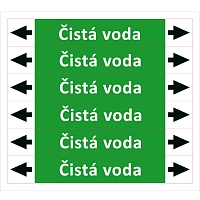 Značení potrubí ISO 20560, čistá voda